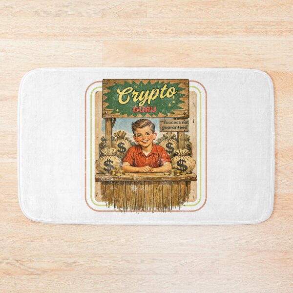 Item preview, Crypto Guru — Retro Money Booth Cartoon designed and sold by Nacho Average Designs.