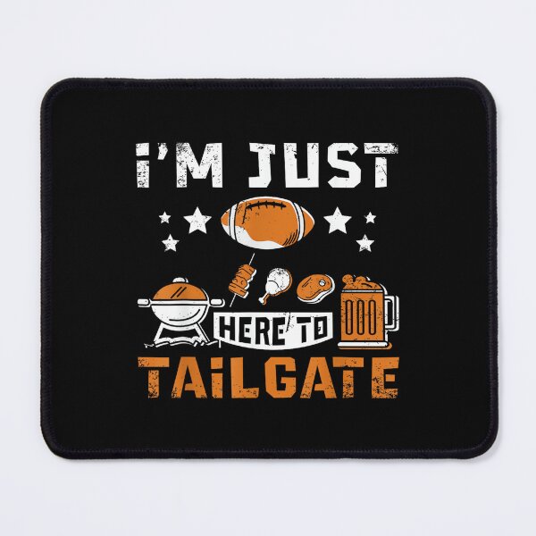 Item preview, Football Fan Tailgate Party Sports Apparel I'm Just Here to Tailgate T-Shirt - Black, Small, Unisex-Adults, Short Sleeve, Classic Fit, Cotton 60% Polyester 40% designed and sold by DeanASkinner.