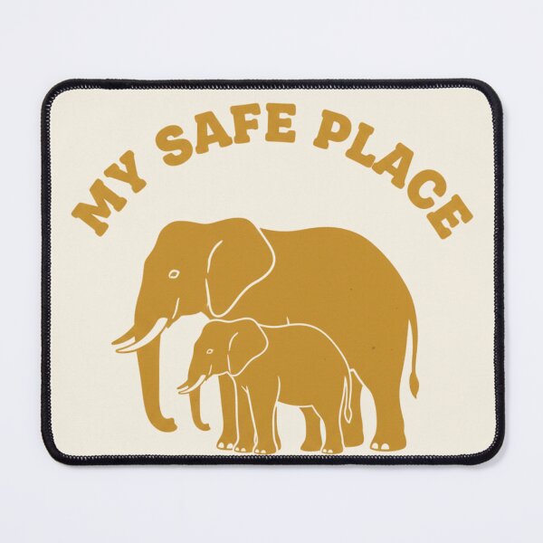 Item preview, My Safe Place Elephant Couple Minimalist Illustration designed and sold by SavannaStrikes.