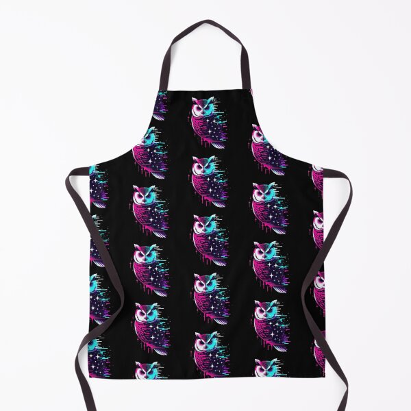 Item preview, Cosmic Owl – Neon Digital Symmetry Design designed and sold by Dogandesighn.