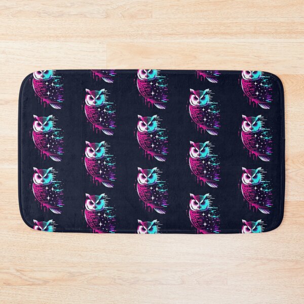 Item preview, Cosmic Owl – Neon Digital Symmetry Design designed and sold by Dogandesighn.