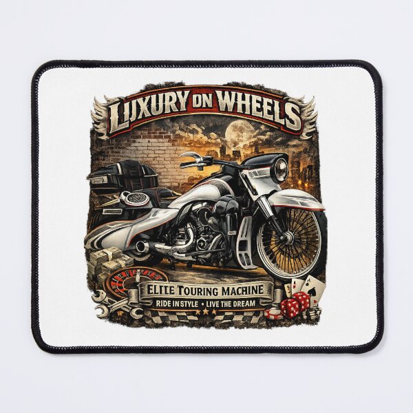 Item preview, Luxury on Wheels Motorcycle Art designed and sold by TorqueTheoryLab.