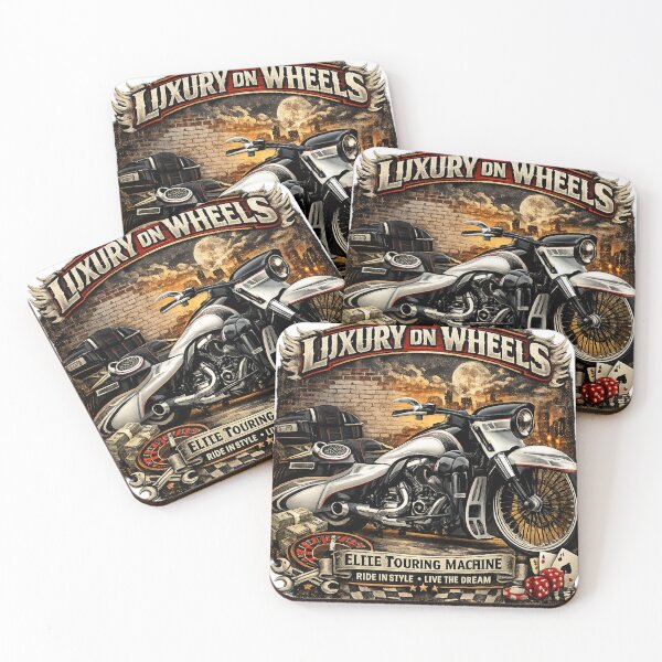 Item preview, Luxury on Wheels Motorcycle Art designed and sold by TorqueTheoryLab.