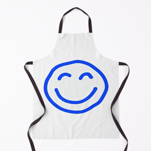 Item preview, Minimalist Blue Smiley Face | Simple Positive Vibes Aesthetic Line Art designed and sold by Bright Nest Studio.