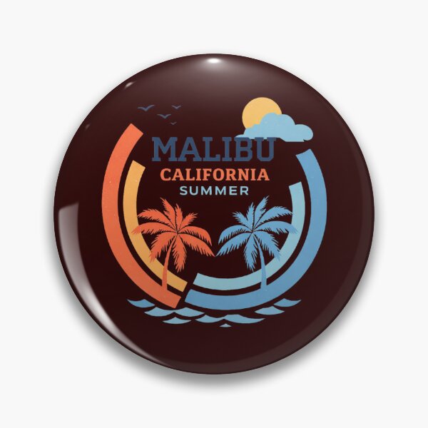 Item preview, Malibu California Summer Retro Beach Sunset Vintage Palm Trees Aesthetic designed and sold by anandsiva2703.