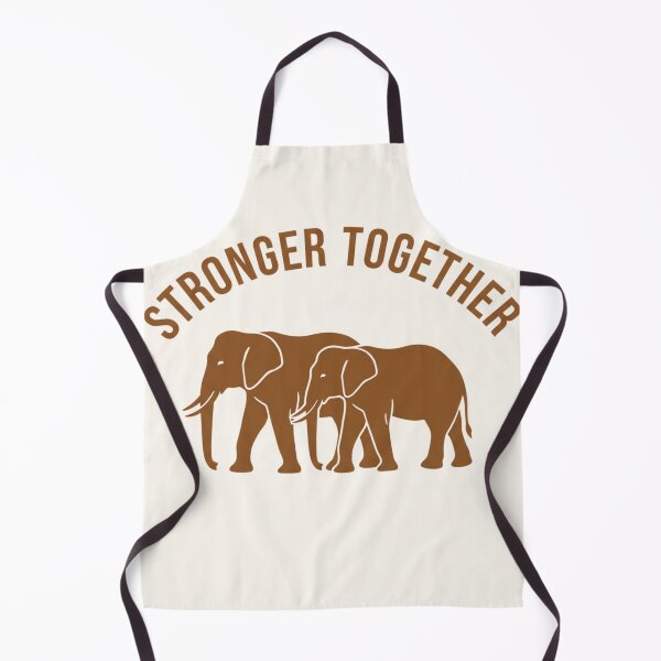 Item preview, Stronger Together Elephants Partnership Minimalist Line Art designed and sold by SavannaStrikes.