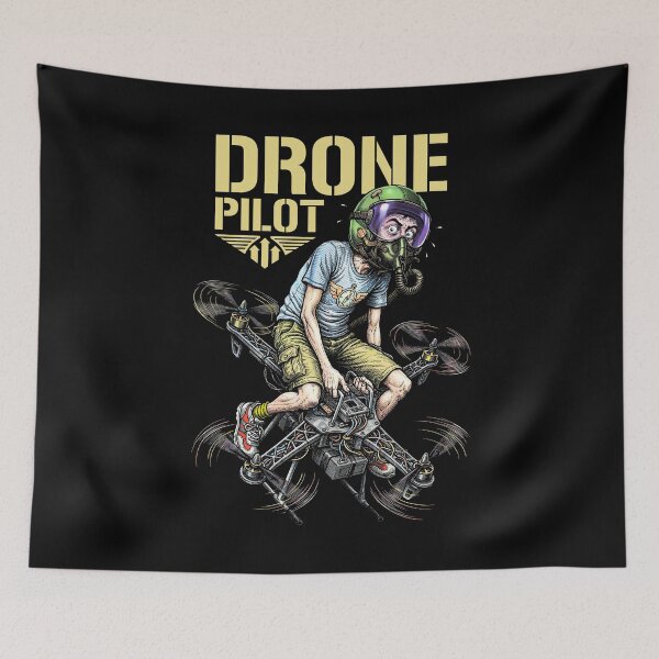 Item preview, Funny Drone Pilot Quadcopter Flyer Aviation Geek Flight designed and sold by GrandeDuc.