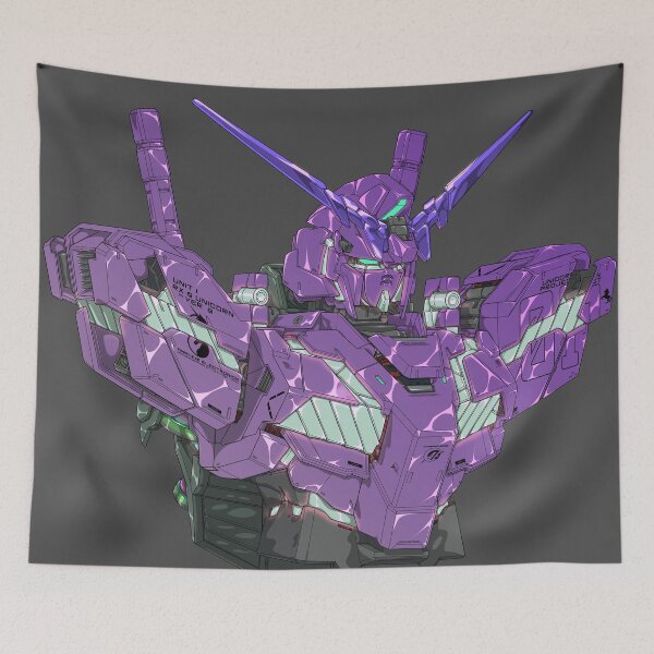 Item preview, Purple Unicorn Gundam Art - Anime Mecha Design designed and sold by deveerei.