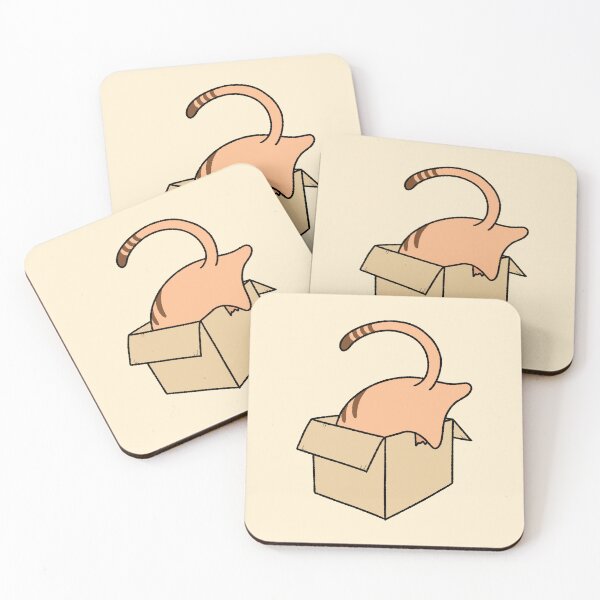 Item preview, Funny Cat Butt in a Cardboard Box Illustration designed and sold by ubborn.