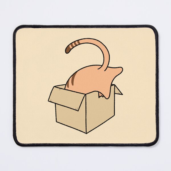 Item preview, Funny Cat Butt in a Cardboard Box Illustration designed and sold by ubborn.