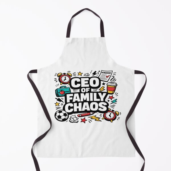 Item preview, CEO of Family Chaos Funny Parenting Design | Busy Mom Dad Humor Graphic designed and sold by Bright Nest Studio.