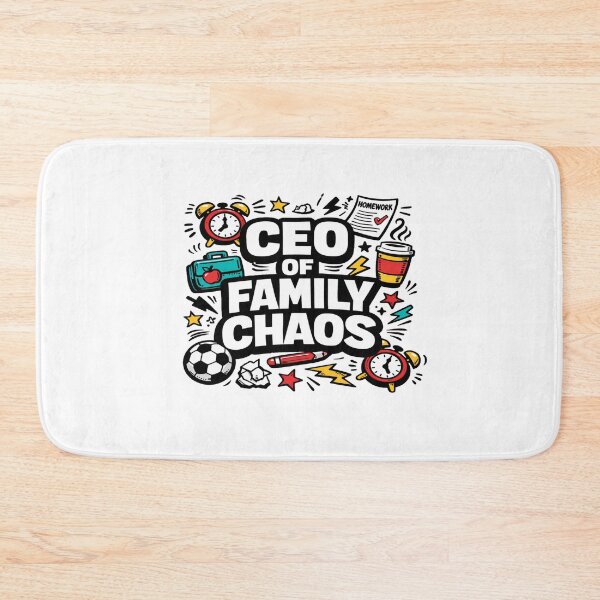 Item preview, CEO of Family Chaos Funny Parenting Design | Busy Mom Dad Humor Graphic designed and sold by Bright Nest Studio.