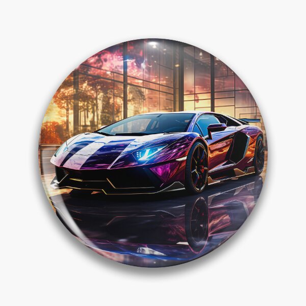 Item preview, Copy of Vibrant Artistic Watercolor Car Painting With Colorful Neon Street Reflections designed and sold by RevUpDesign.