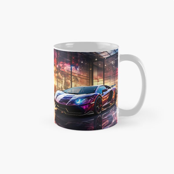 Item preview, Copy of Vibrant Artistic Watercolor Car Painting With Colorful Neon Street Reflections designed and sold by RevUpDesign.