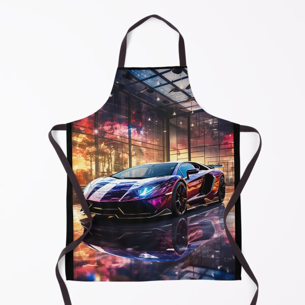 Item preview, Copy of Vibrant Artistic Watercolor Car Painting With Colorful Neon Street Reflections designed and sold by RevUpDesign.