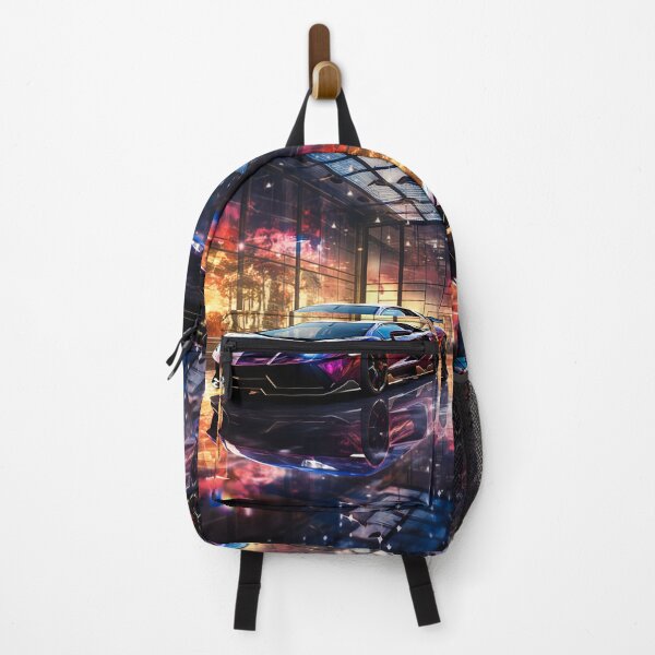 Item preview, Copy of Vibrant Artistic Watercolor Car Painting With Colorful Neon Street Reflections designed and sold by RevUpDesign.