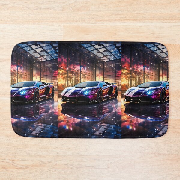 Item preview, Copy of Vibrant Artistic Watercolor Car Painting With Colorful Neon Street Reflections designed and sold by RevUpDesign.