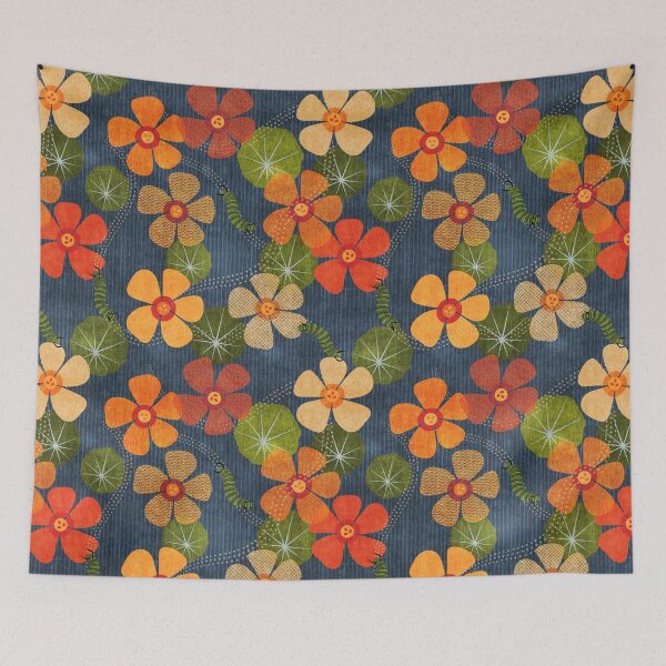 Item preview, Caterpillar & Nasturtiums designed and sold by DitaDriessen.