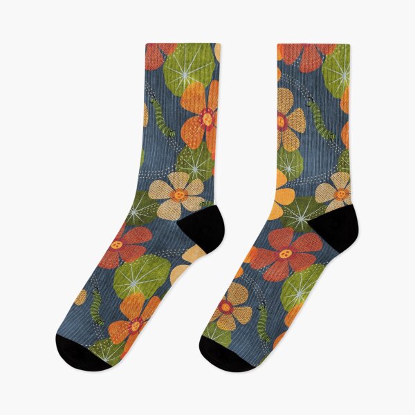 Item preview, Caterpillar & Nasturtiums designed and sold by DitaDriessen.