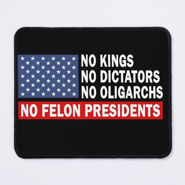 Item preview, No Kings No Dictators No Oligarchs No Felon Presidents designed and sold by sawczy-shop.