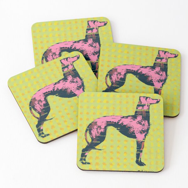 Item preview, Vibrant Pink Glitch Greyhound Pop Art designed and sold by MikZviagin.