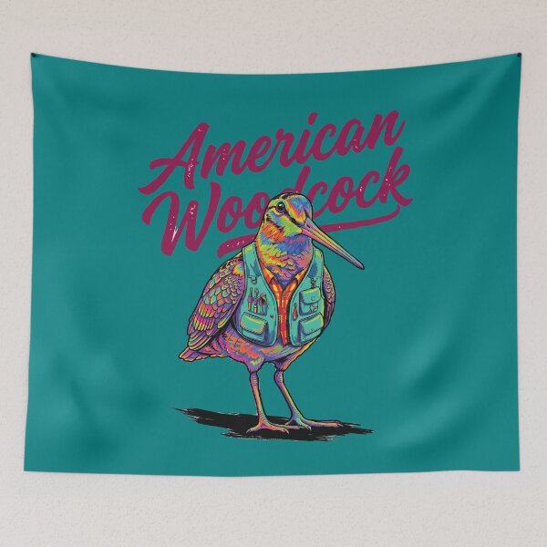 Item preview, American Woodcock Pop Art designed and sold by Tee-se Me More.