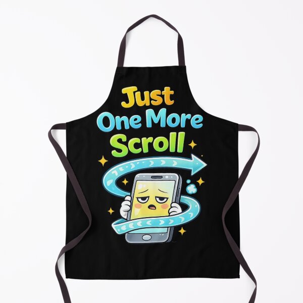 Item preview, Just One More Scroll – Funny Phone Addiction Meme Design designed and sold by NarpLTD.
