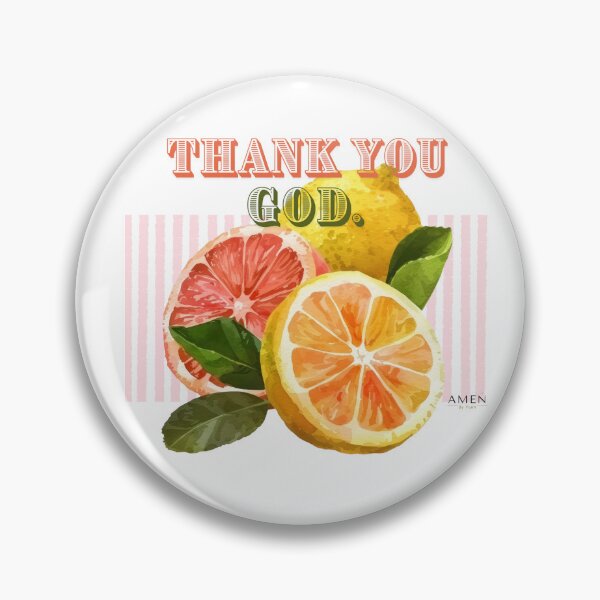 Item preview, Thank You God Citrus Design – Lemon & Grapefruit Aesthetic Faith Shirt designed and sold by AMEN By Yenn.