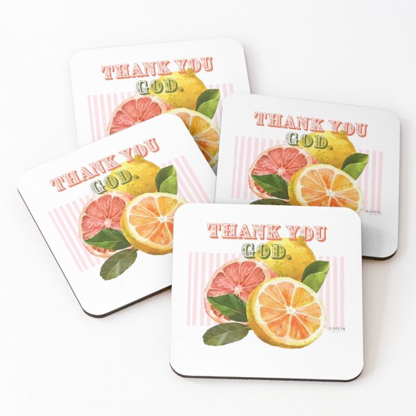 Item preview, Thank You God Citrus Design – Lemon & Grapefruit Aesthetic Faith Shirt designed and sold by AMEN By Yenn.