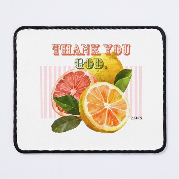 Item preview, Thank You God Citrus Design – Lemon & Grapefruit Aesthetic Faith Shirt designed and sold by AMEN By Yenn.