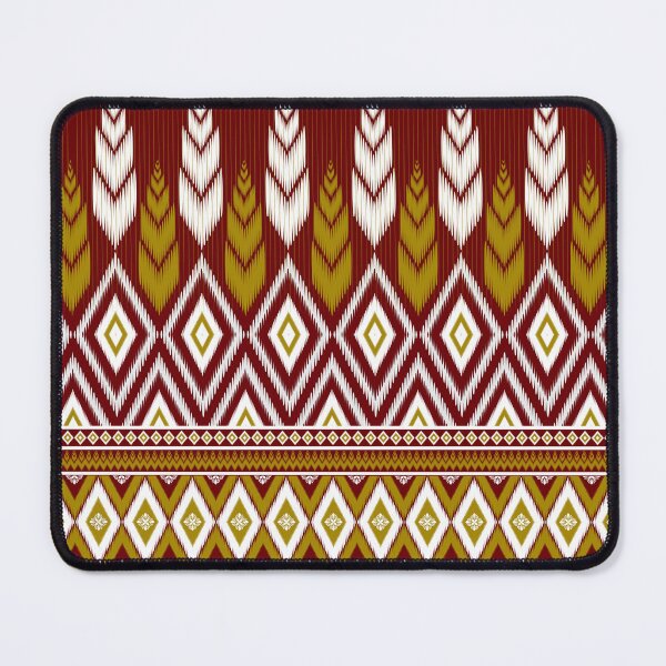 Item preview, Elegant Maroon and Gold Tribal Ikat Pattern designed and sold by NM-Beyond.