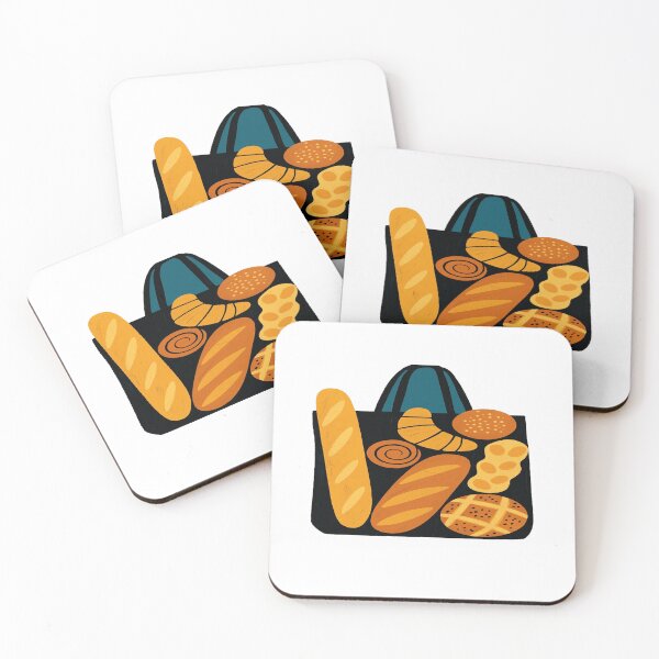 Item preview, Cute Bread Tote Bag Illustration | Bakery Aesthetic Pastry Lover Design designed and sold by Bright Nest Studio.