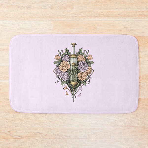 Item preview, Gothic Hourglass Rose Sword Dark Floral Art designed and sold by VibeMax.