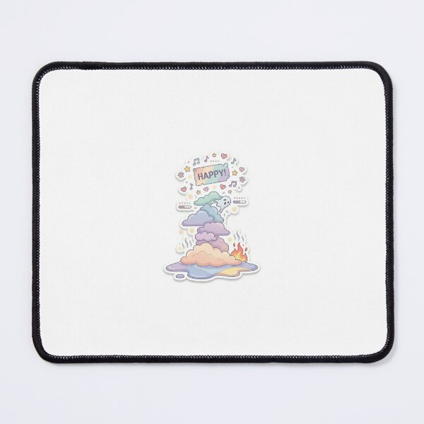 Item preview, Floating Clouds – Calm Sky Sticker designed and sold by Mood Bites.