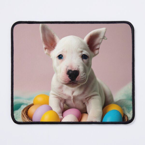 Item preview, Easter Joys with an English Bull Terrier Puppy 8 designed and sold by Reefmaniac.