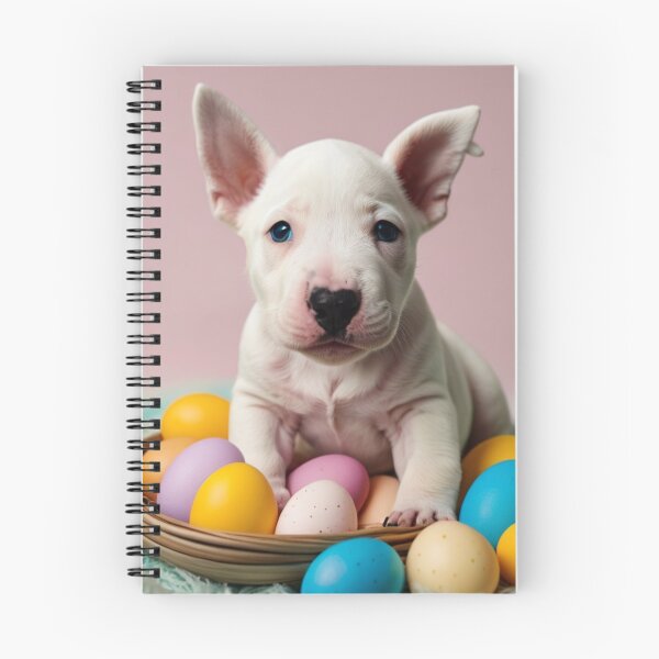 Item preview, Easter Joys with an English Bull Terrier Puppy 8 designed and sold by Reefmaniac.