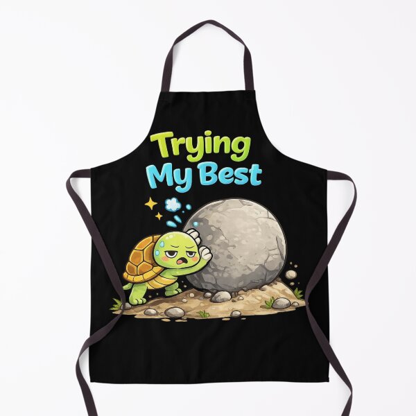 Item preview, Trying My Best – Cute Turtle Motivation Meme Design designed and sold by NarpLTD.