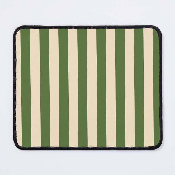 Item preview, Wide Olive Green and Cream Vertical Stripes Pattern designed and sold by RM-Journey.