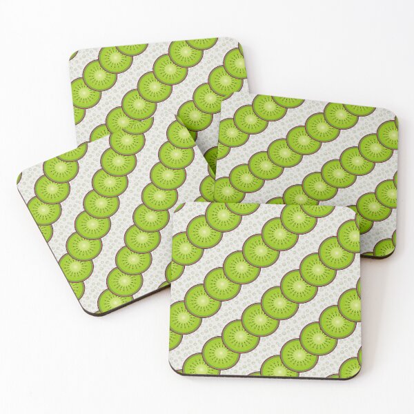 Artikelvorschau, Nahtloses Musterdesign mit frischen Kiwis entworfen und verkauft von NadDot.