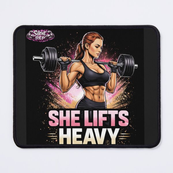 Item preview, SHE LIFTS HEAVY designed and sold by SilentRep.