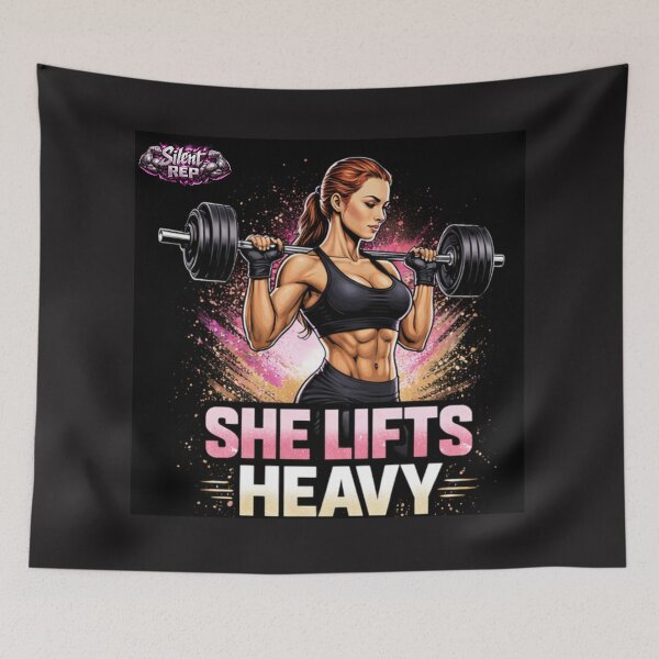 Item preview, SHE LIFTS HEAVY designed and sold by SilentRep.
