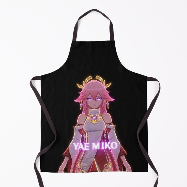 Item preview, Neon Kitsune Guuji Yae Miko - Fan Art Portrait designed and sold by EWCY store.
