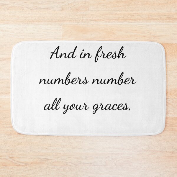 Item preview, "And in fresh numbers number all your graces," - handwriting black designed and sold by ariksworld.