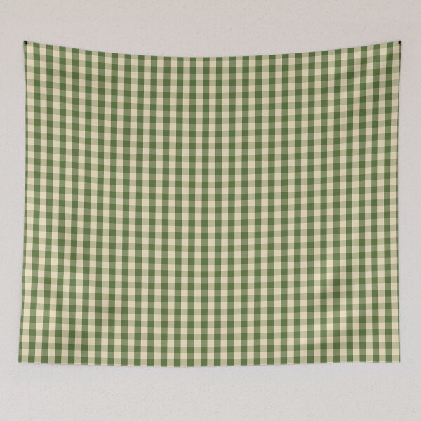 Item preview, Large Sage Green and Cream Buffalo Check Plaid designed and sold by RM-Journey.