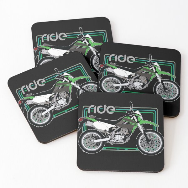 Item preview, KLR 650 Ride Retro Neon Bike Tee designed and sold by FroggyBaBoy.