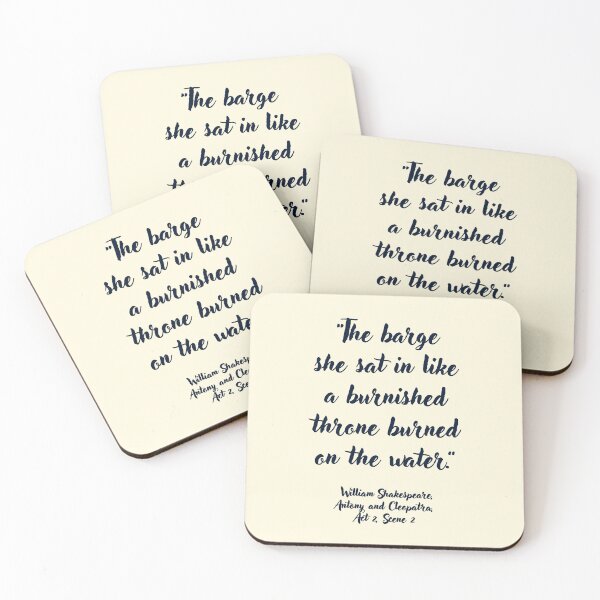 Item preview, Cool Shakespeare Quote from Antony and Cleopatra designed and sold by CharlottePlaceArt.