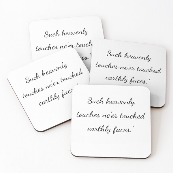 Item preview, "Such heavenly touches ne'er touched earthly faces.'" - handwriting black designed and sold by ariksworld.
