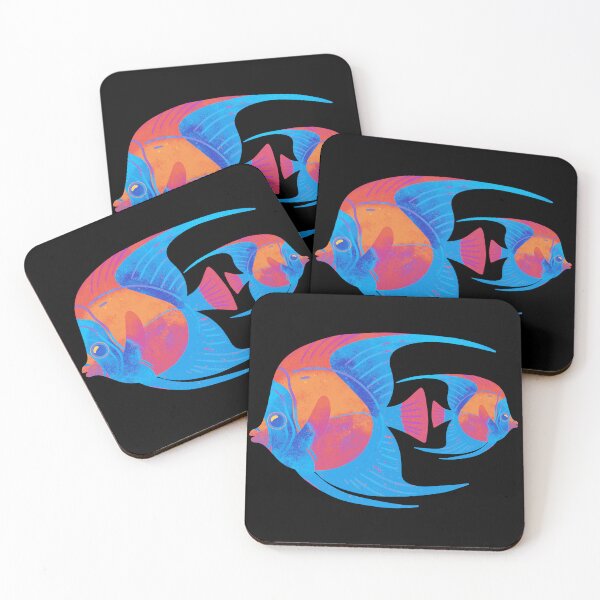 Item preview, Vibrant Abstract Fish Illustration – Neon Ocean Digital Art designed and sold by TRENDORART.
