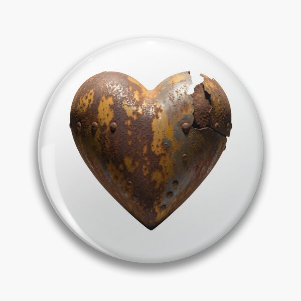 Item preview, Rusted Metal Heart – Grunge Industrial Love Symbol Artwork designed and sold by Marcu Ioachim.