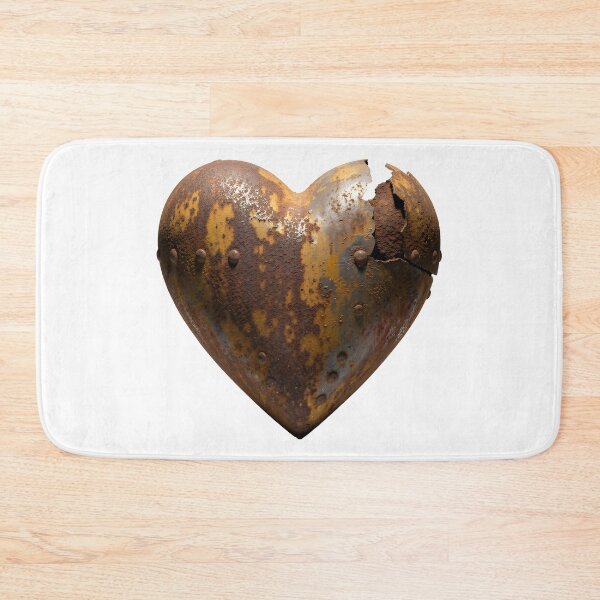 Item preview, Rusted Metal Heart – Grunge Industrial Love Symbol Artwork designed and sold by Marcu Ioachim.